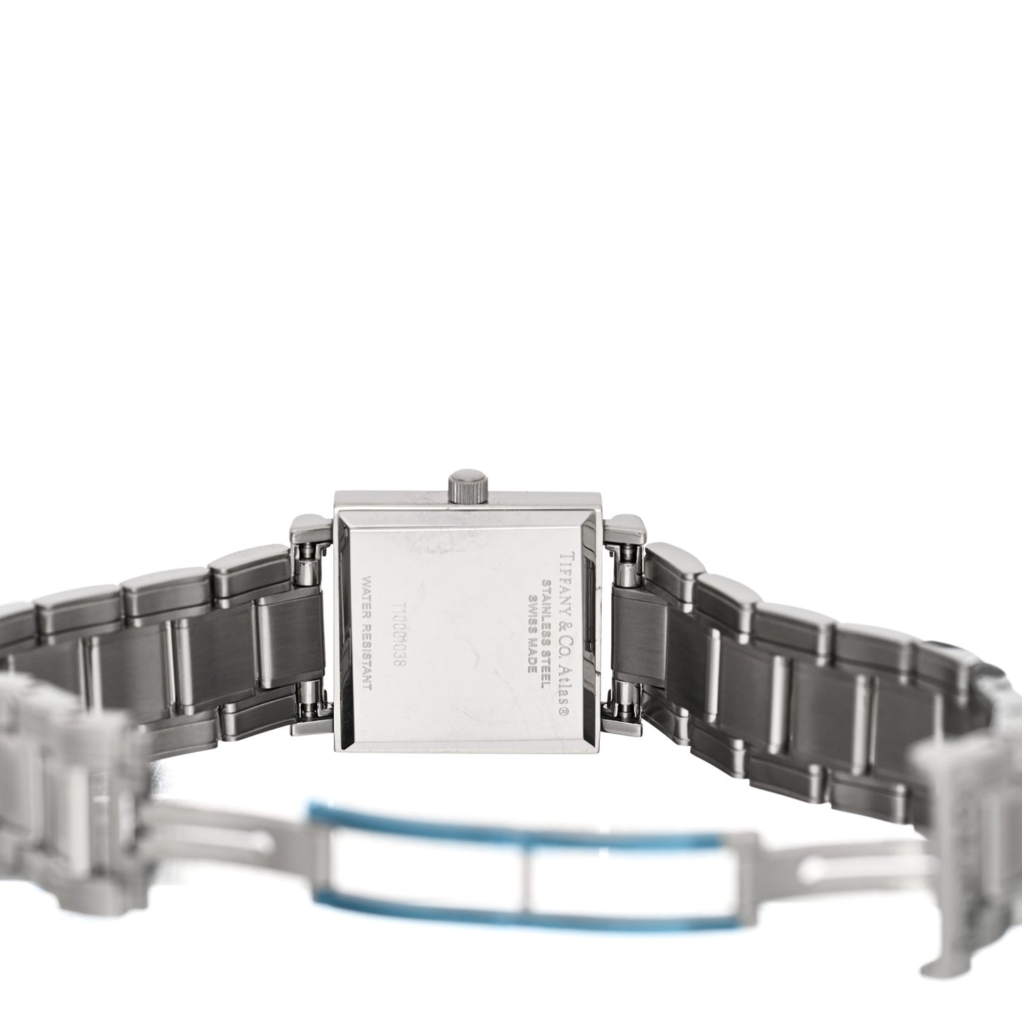Stainless Steel 23mm Atlas Square Quartz Watch White
