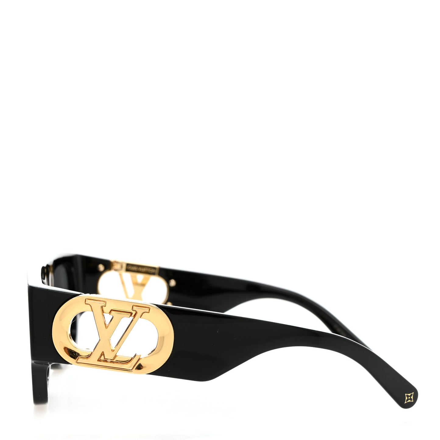 Acetate LV Link Square Sunglasses Z1478W Black