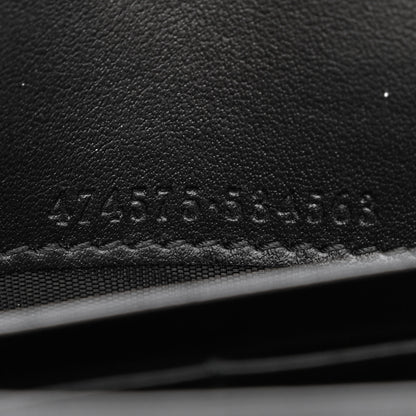 Gucci Calfskin Matelasse GG Marmont Chain Wallet Black 7 of 10