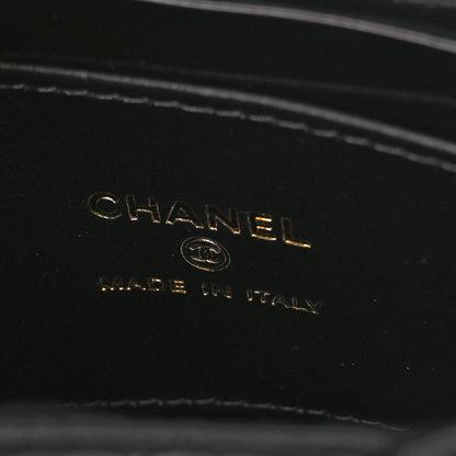 Chanel Shiny Aged Calfskin Quilted Mini Nano Kelly Shopper Black 6 of 10