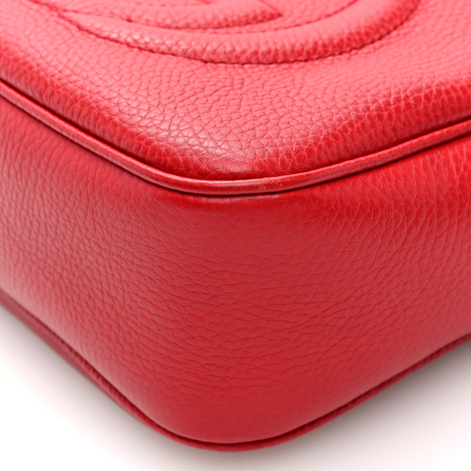 Gucci Pebbled Calfskin Small Soho Disco Bag Tabasco Red 10 of 10