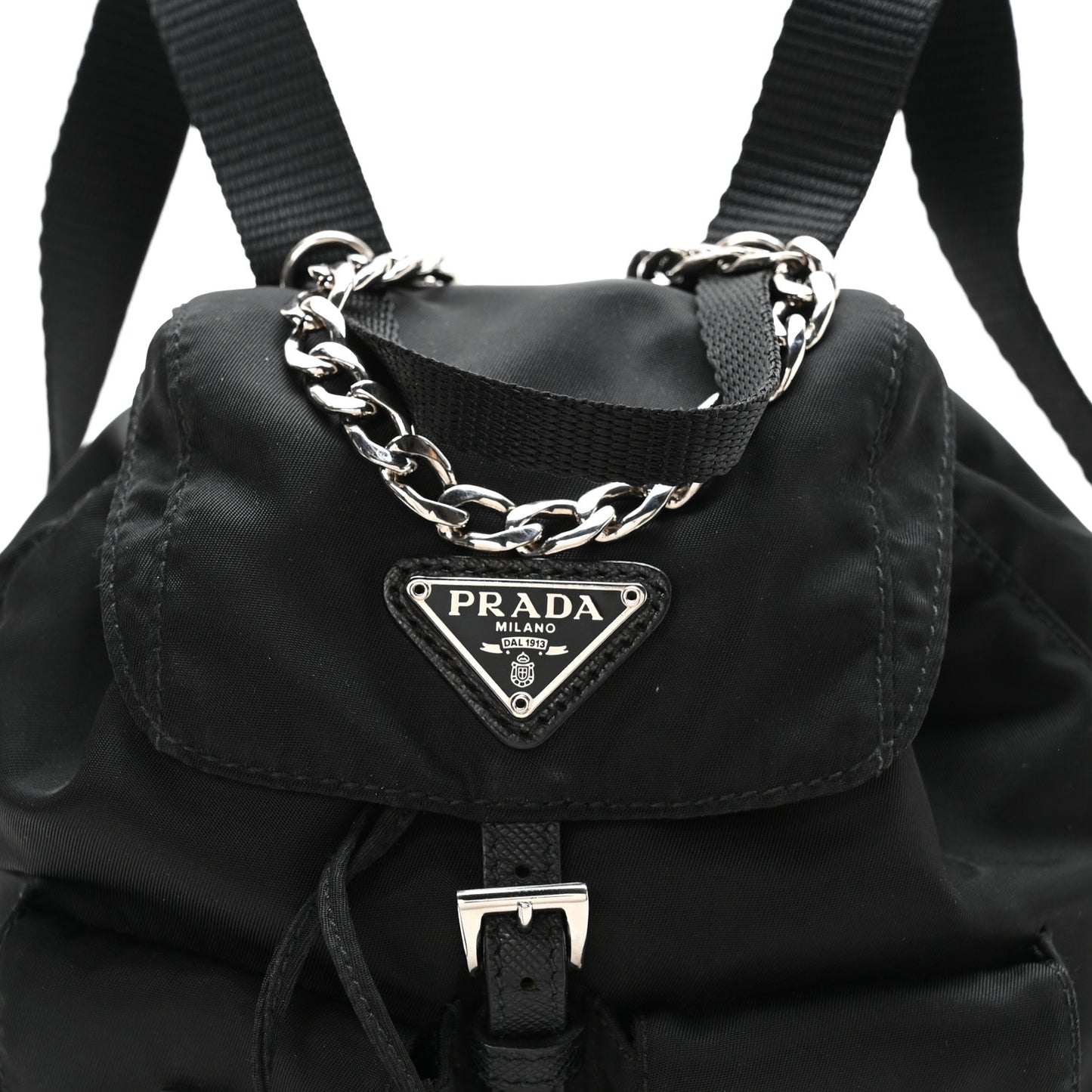 Nylon Vela Mini Crossbody Backpack Black