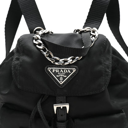 Prada Nylon Vela Mini Crossbody Backpack Black 9 of 11