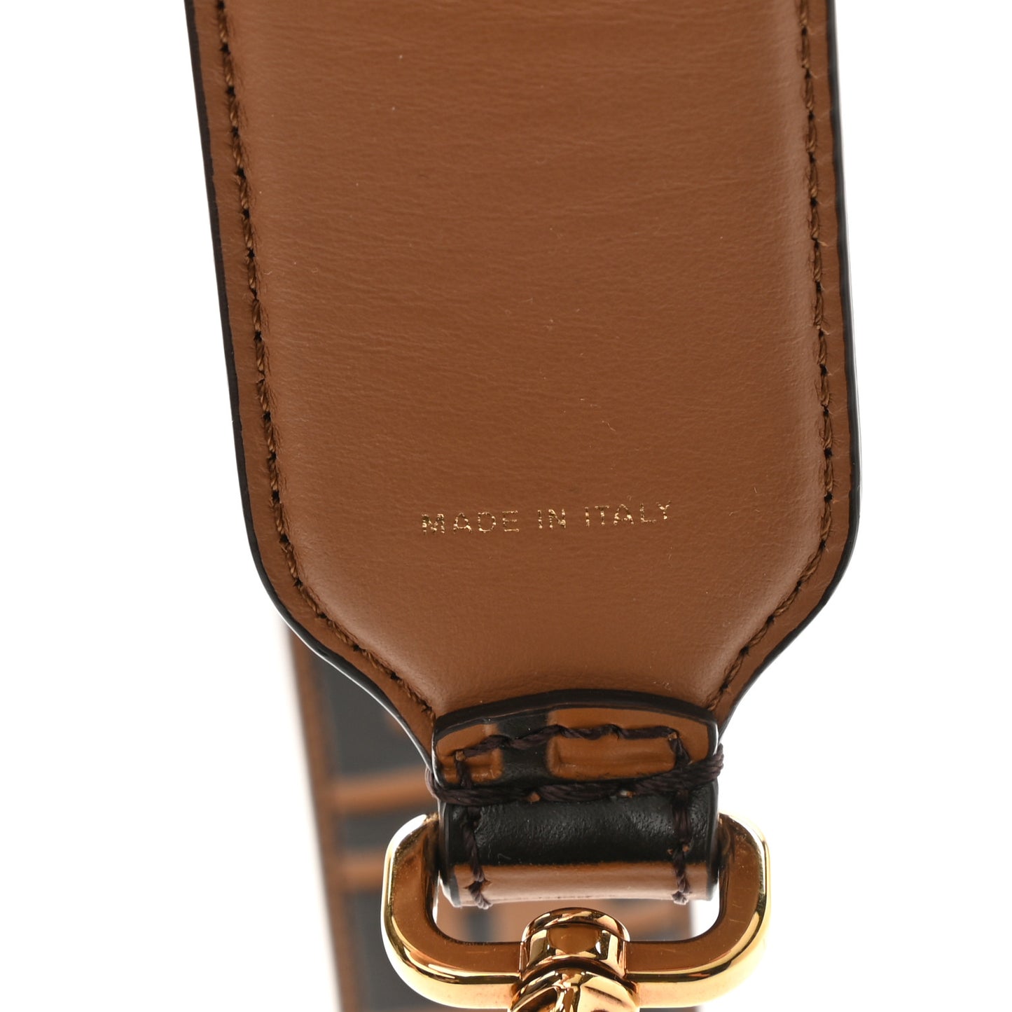 Calfskin FF 1974 Embossed Strap You Tobacco Black