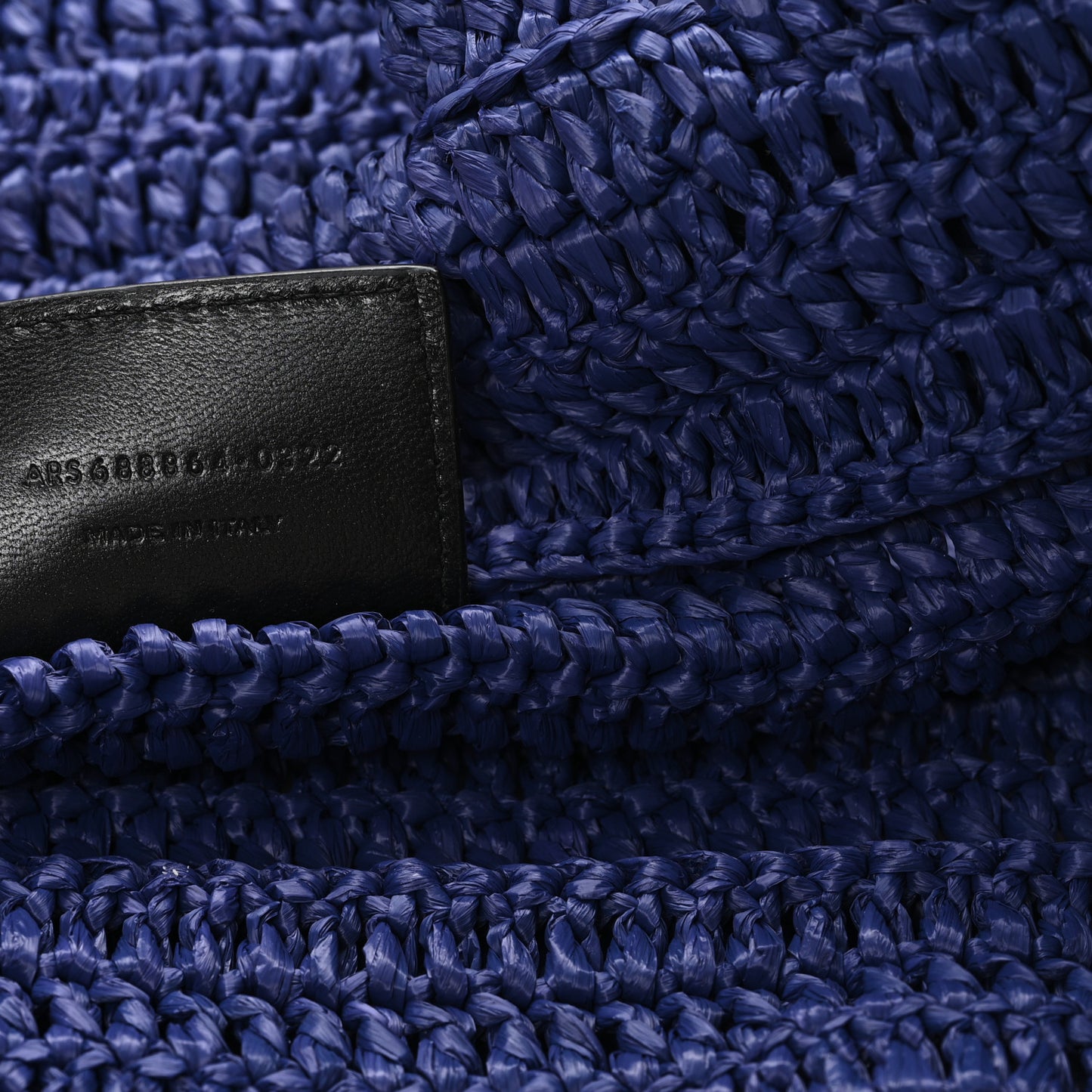 Raffia Rive Gauche Tote Blue
