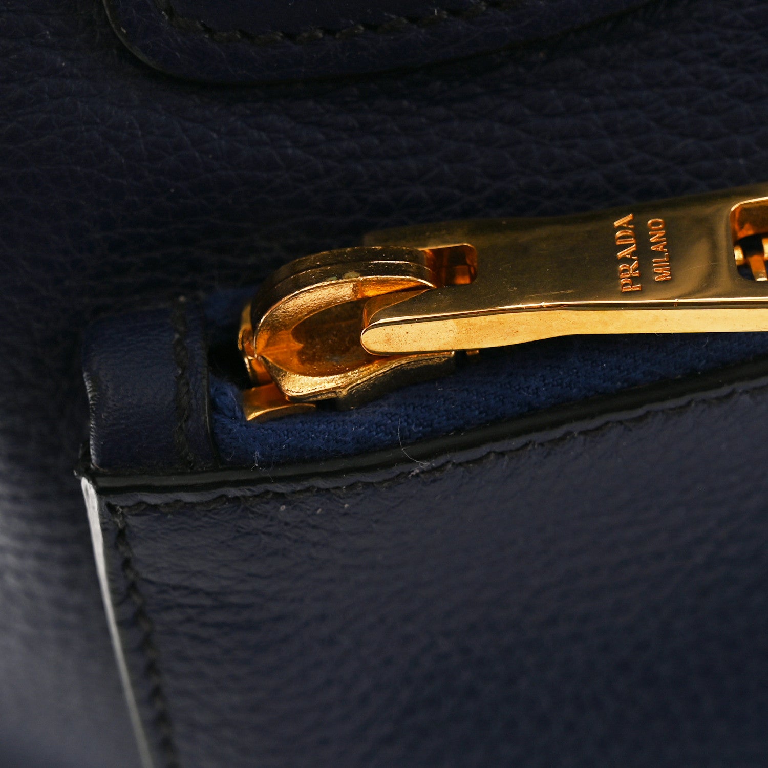 Prada Vitello Daino Shopping Tote Inchiostro 13 of 13