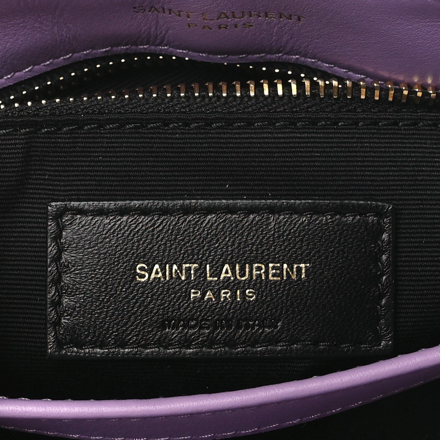 Saint Laurent Denim Y Quilted Monogram Toy Loulou Crossbody Bag Bleached Lilac 6 of 12