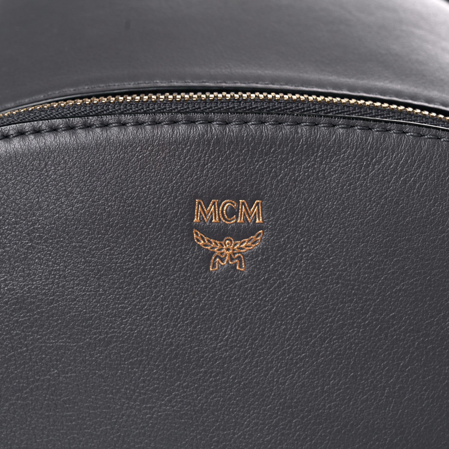 MCM Calfskin Mini Duchess Polke Studs Backpack Grey 15 of 15