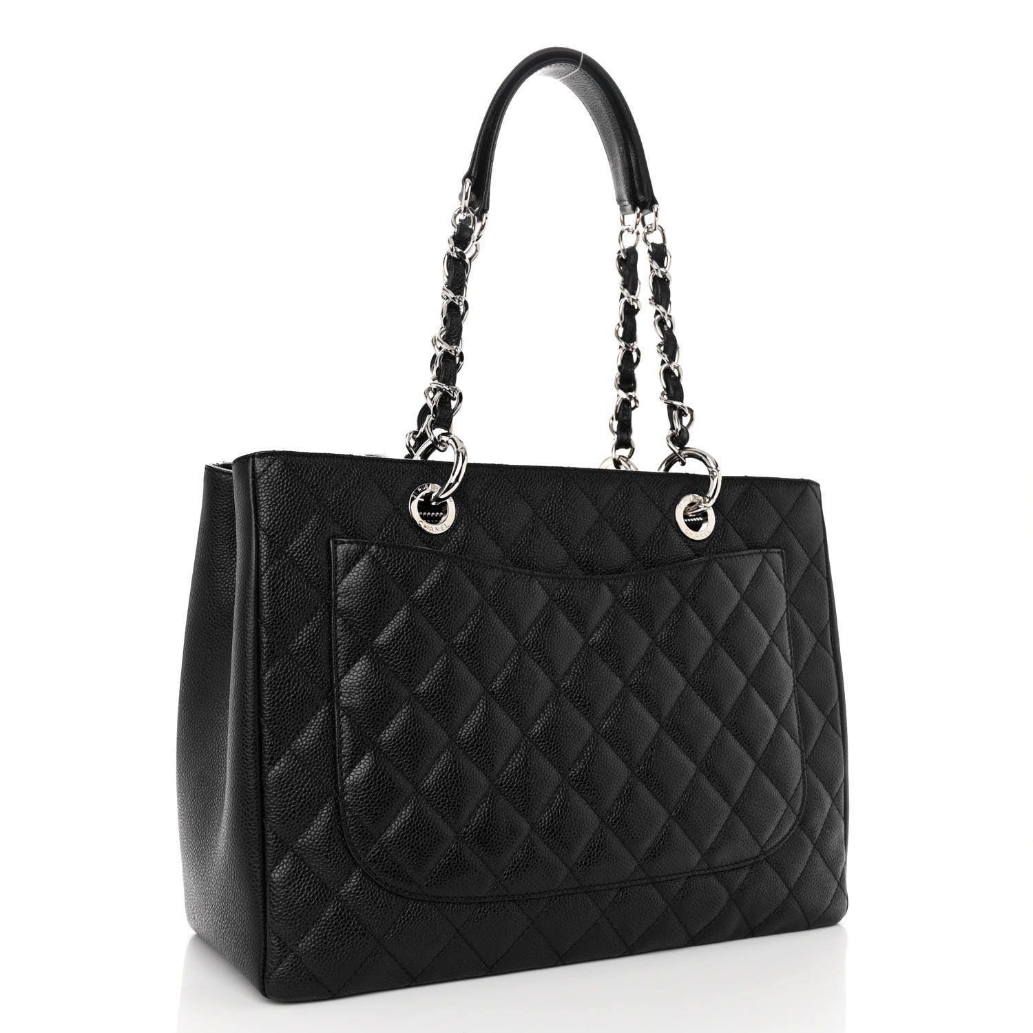 Chanel Caviar Quilted Grand Shopping Tote GST Black 3 of 9