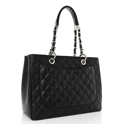 Chanel Caviar Quilted Grand Shopping Tote GST Black 3 of 9