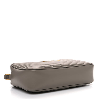 Saint Laurent Calfskin Matelasse Monogram Lou Camera Bag Greyish Brown 4 of 12