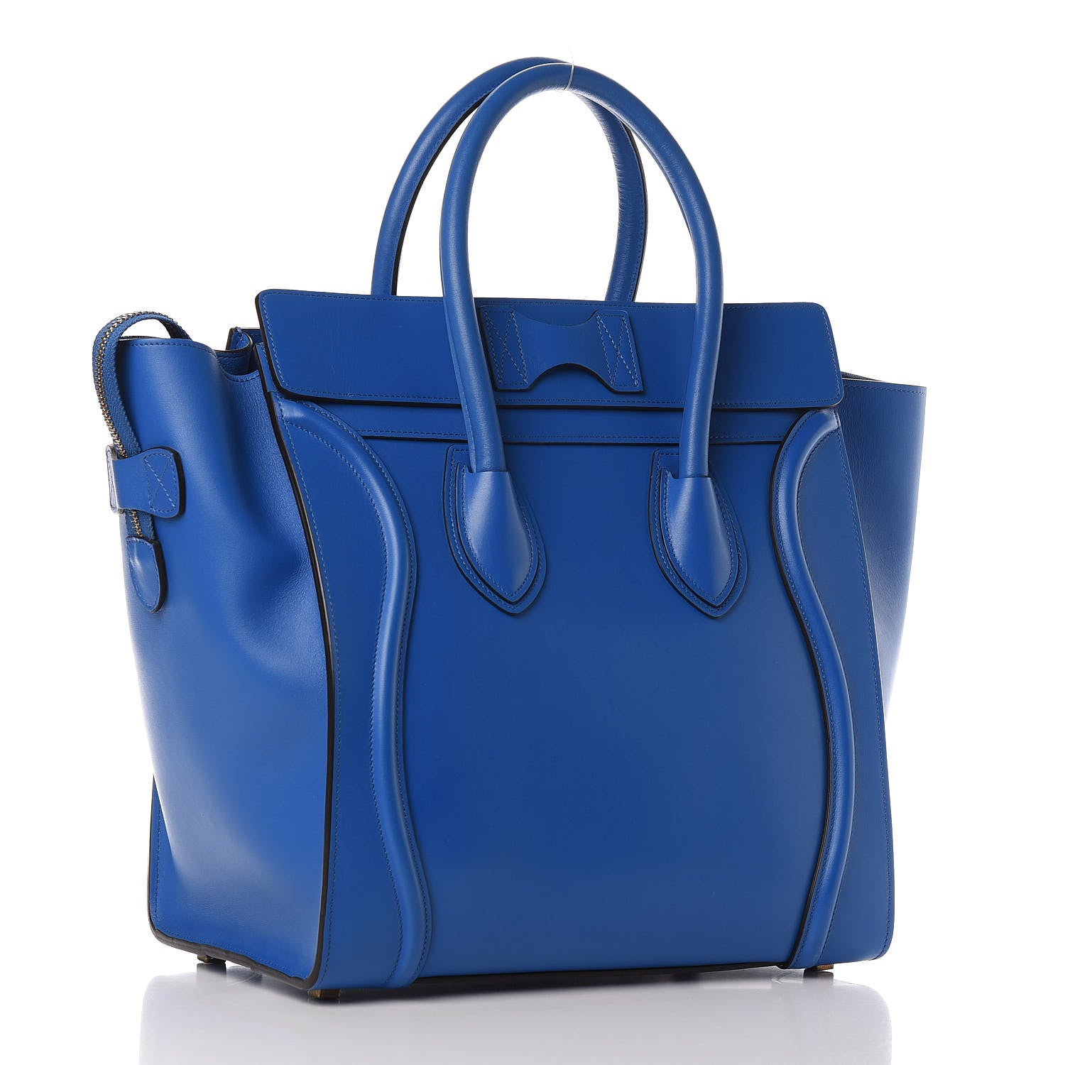 Celine Palmelato Mini Luggage Electric Blue 3 of 10