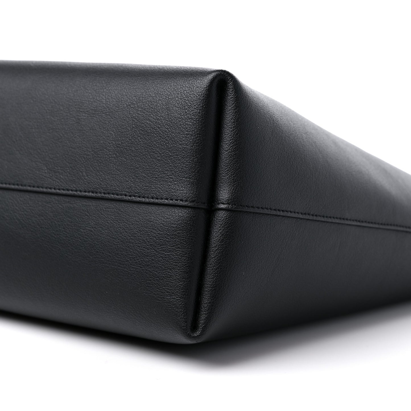 Calfskin Large Shopping Tote Black