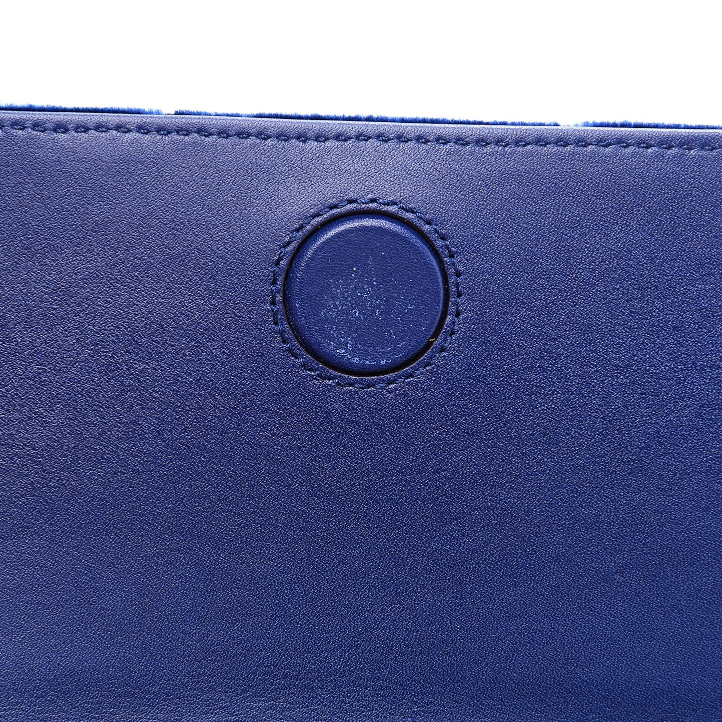 Velvet Matelasse GG Marmont Mini Bag Cobalt Blue