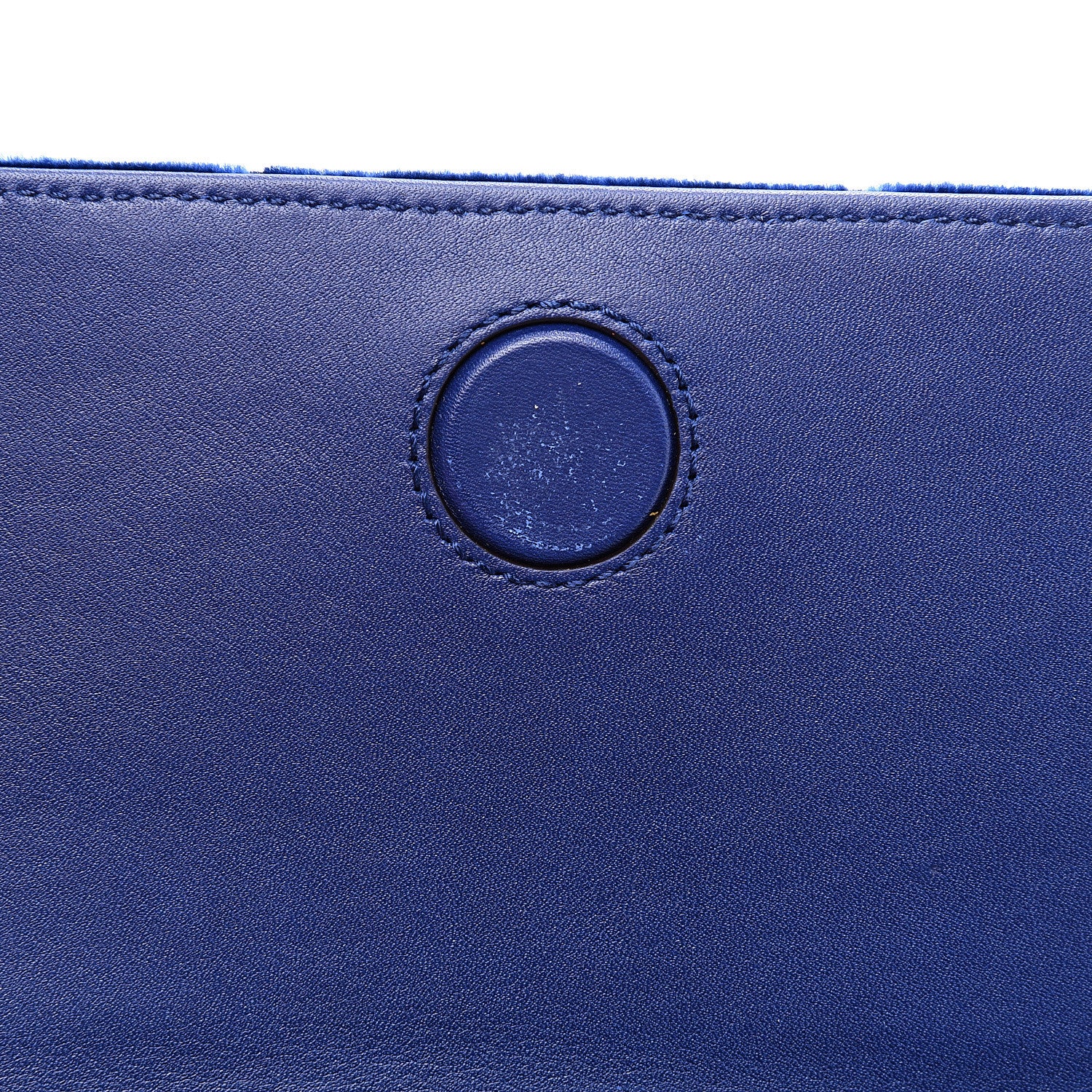 Gucci Velvet Matelasse GG Marmont Mini Bag Cobalt Blue 8 of 12