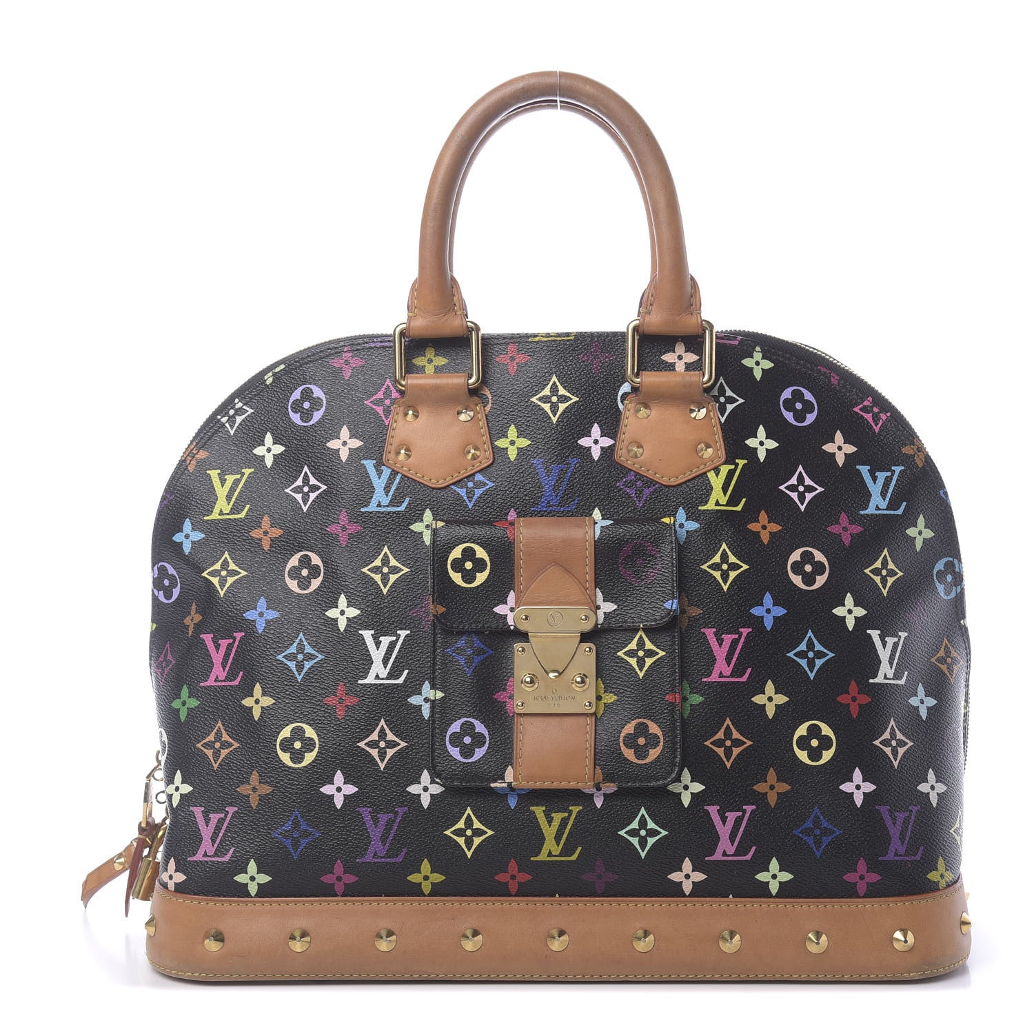 Louis Vuitton Monogram Multicolor Alma GM Black 1 of 11