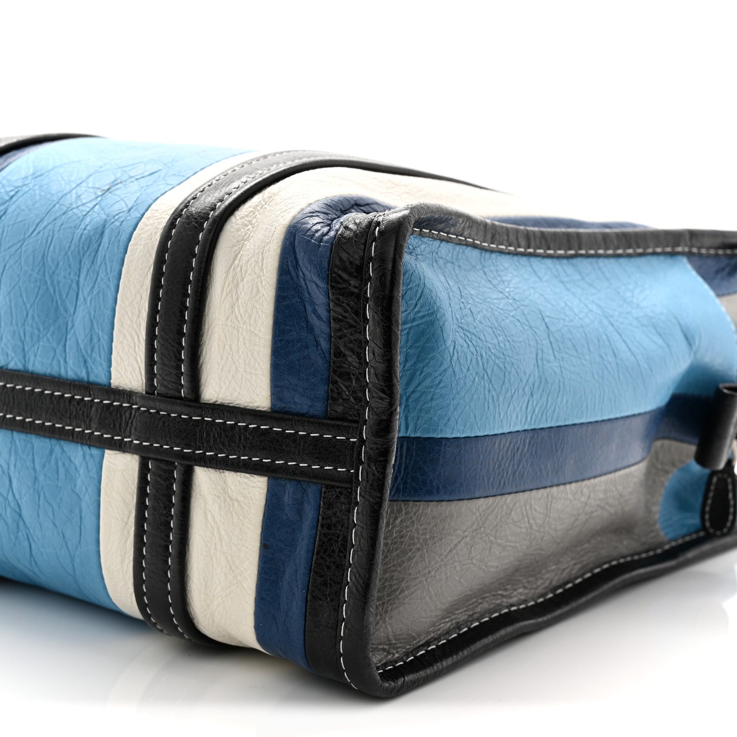 Veau Arena Multicolore S Bazar Shopper Tote Bleu Gris White Black