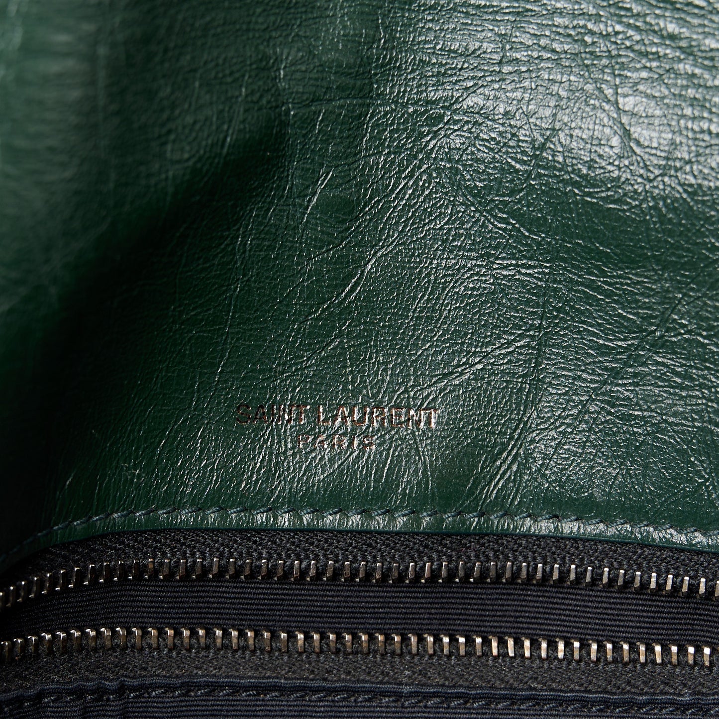 Crinkled Calfskin Matelasse Monogram Medium Niki Chain Satchel Military Olive