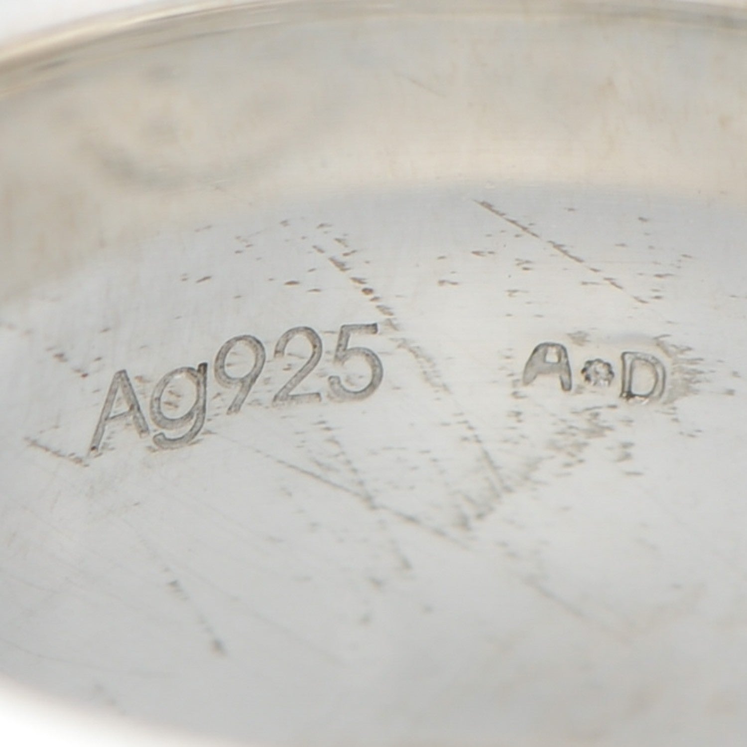 Hermes Sterling Silver Eclipse Ruban Ring GM 51 5.75 5 of 5