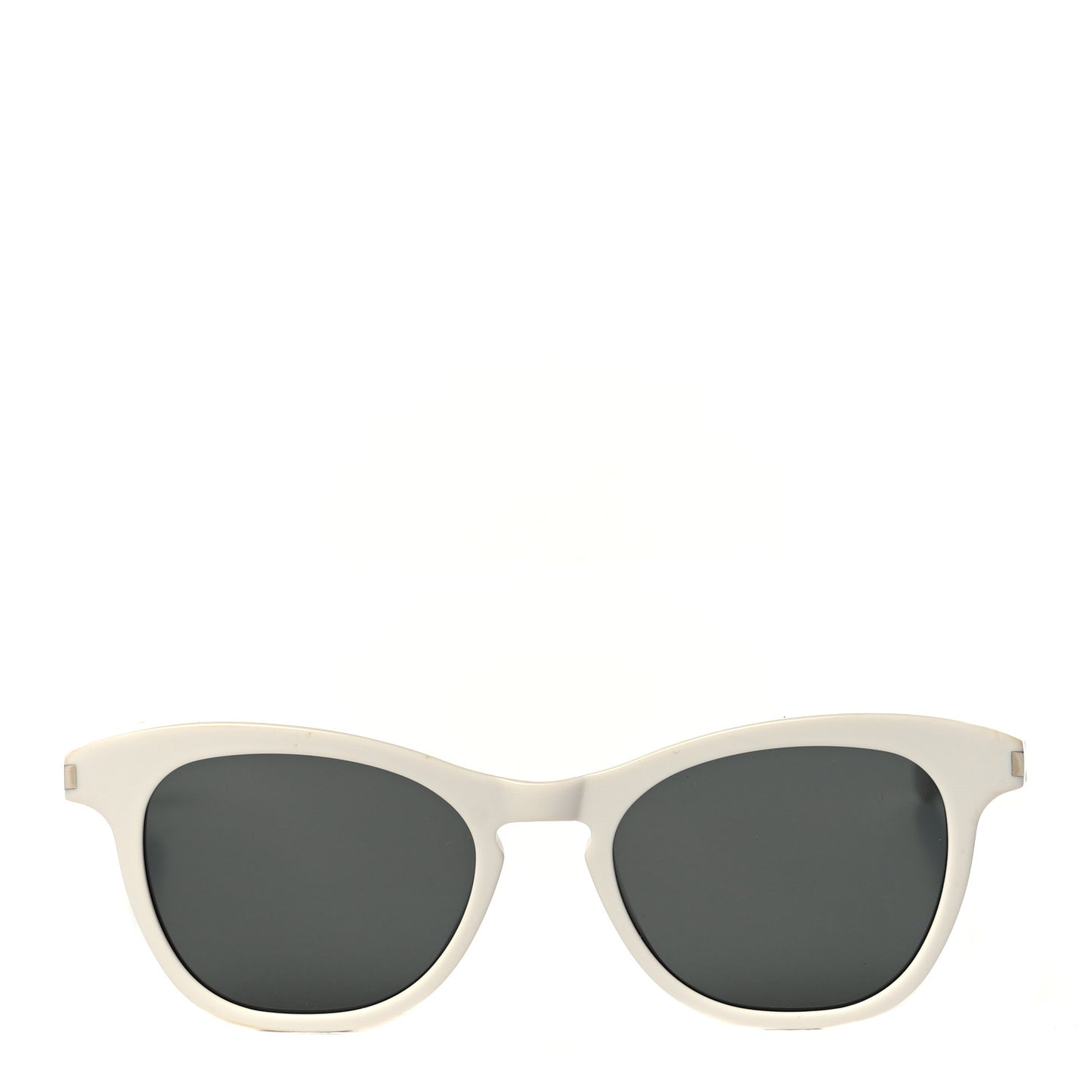 Acetate New Wave Oval Sunglasses SL 356 White