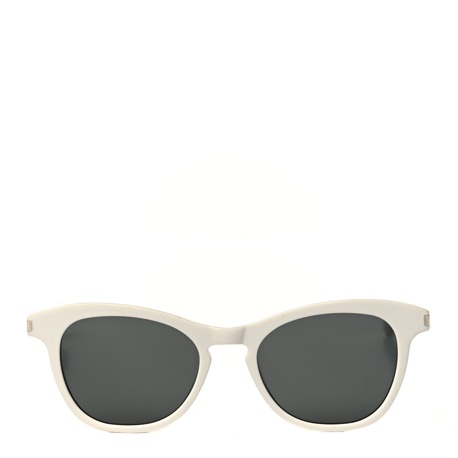 Saint Laurent Acetate New Wave Oval Sunglasses SL 356 White 4 of 10