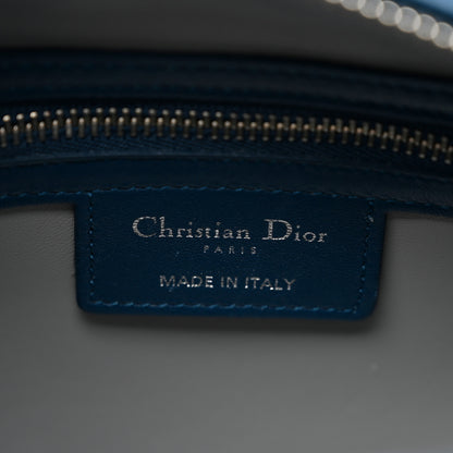 Christian Dior Lambskin Cannage Medium Lady Dior Crystal Strap Navy 7 of 8