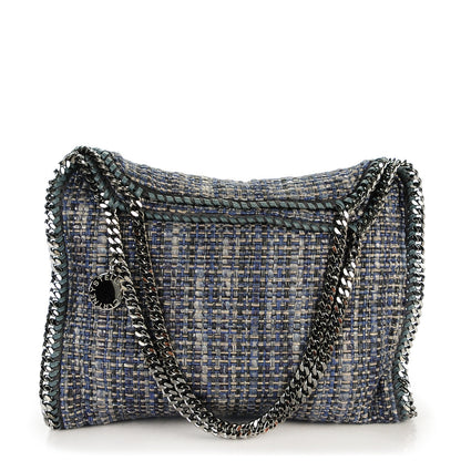 Stella McCartney Metallic Woven Boucle Falabella Blue 1 of 9