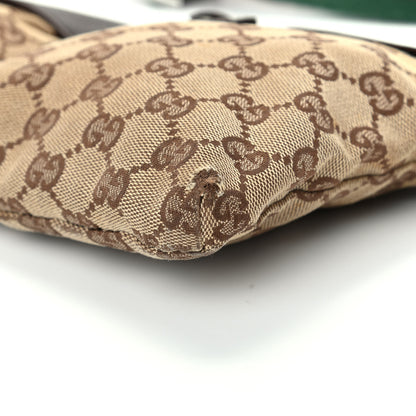 Gucci GG Monogram Web Double Pocket Belt Bag Dark Brown 7 of 11