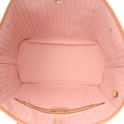 Louis Vuitton Damier Azur Neo Neverfull MM Rose Ballerine 6 of 10
