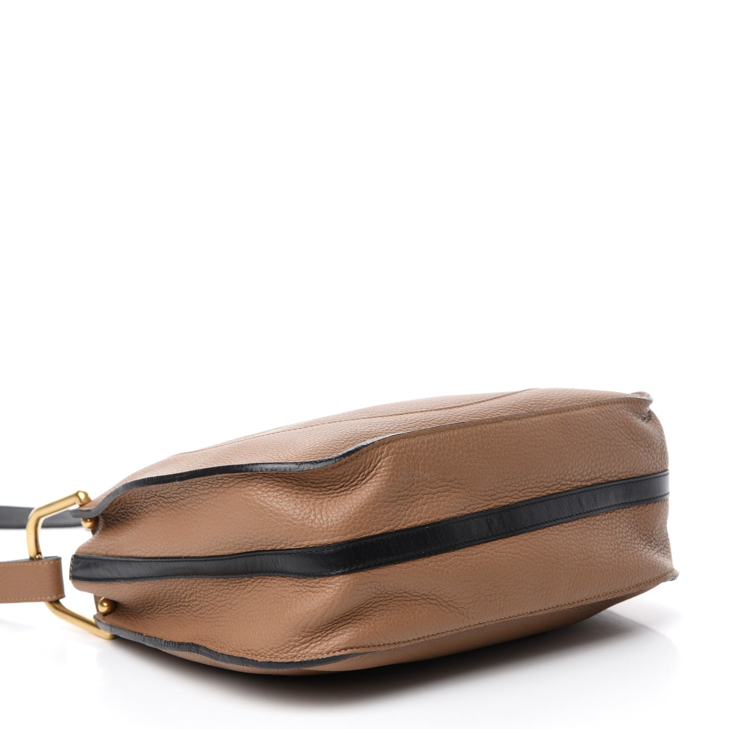 Grained Calfskin Small Hayley Hobo Nut