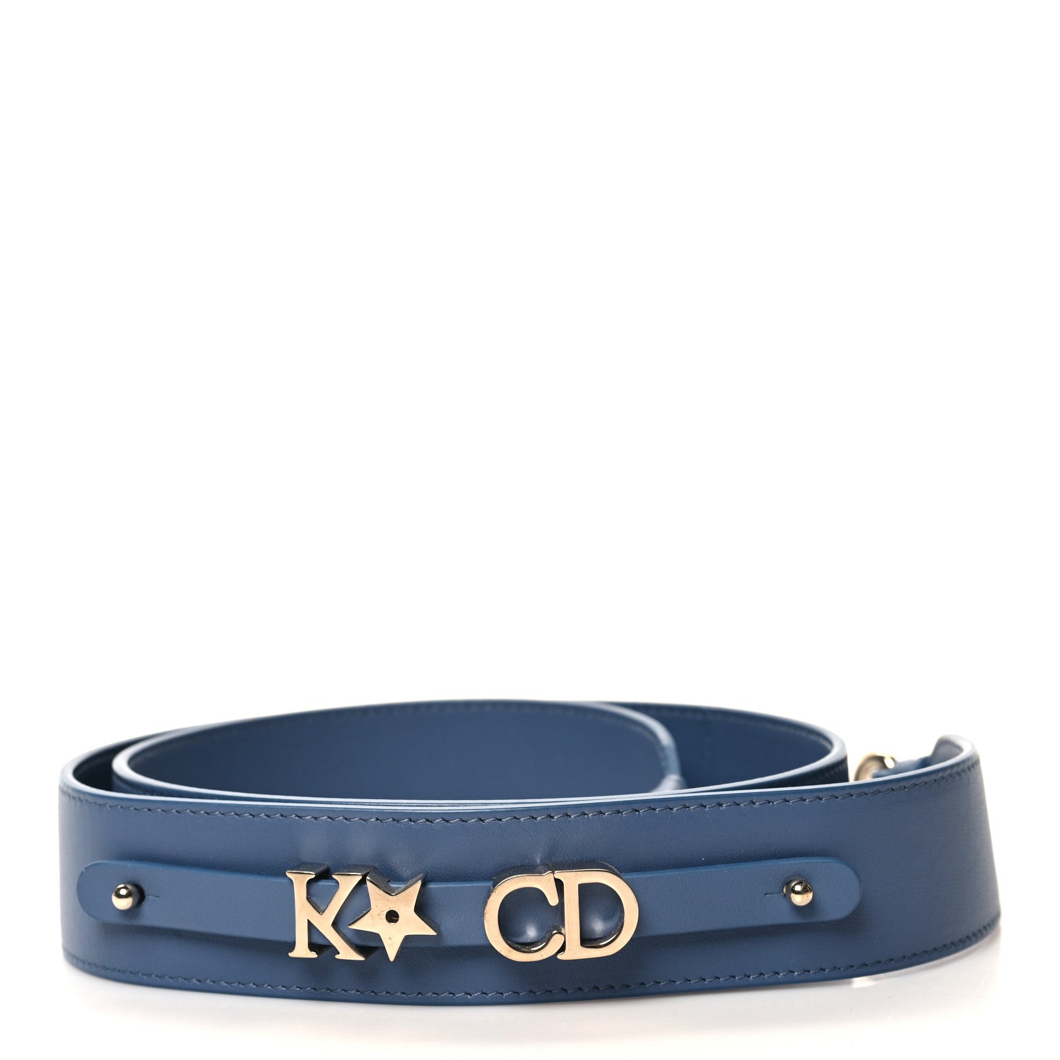 Christian Dior Lambskin My ABCDior Lady Dior Shoulder Strap Denim Blue 2 of 3