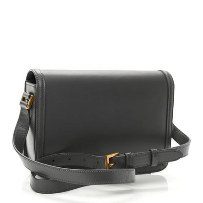 Saint Laurent Box Calfskin Monogram Medium Solferino Satchel Storm 2 of 7