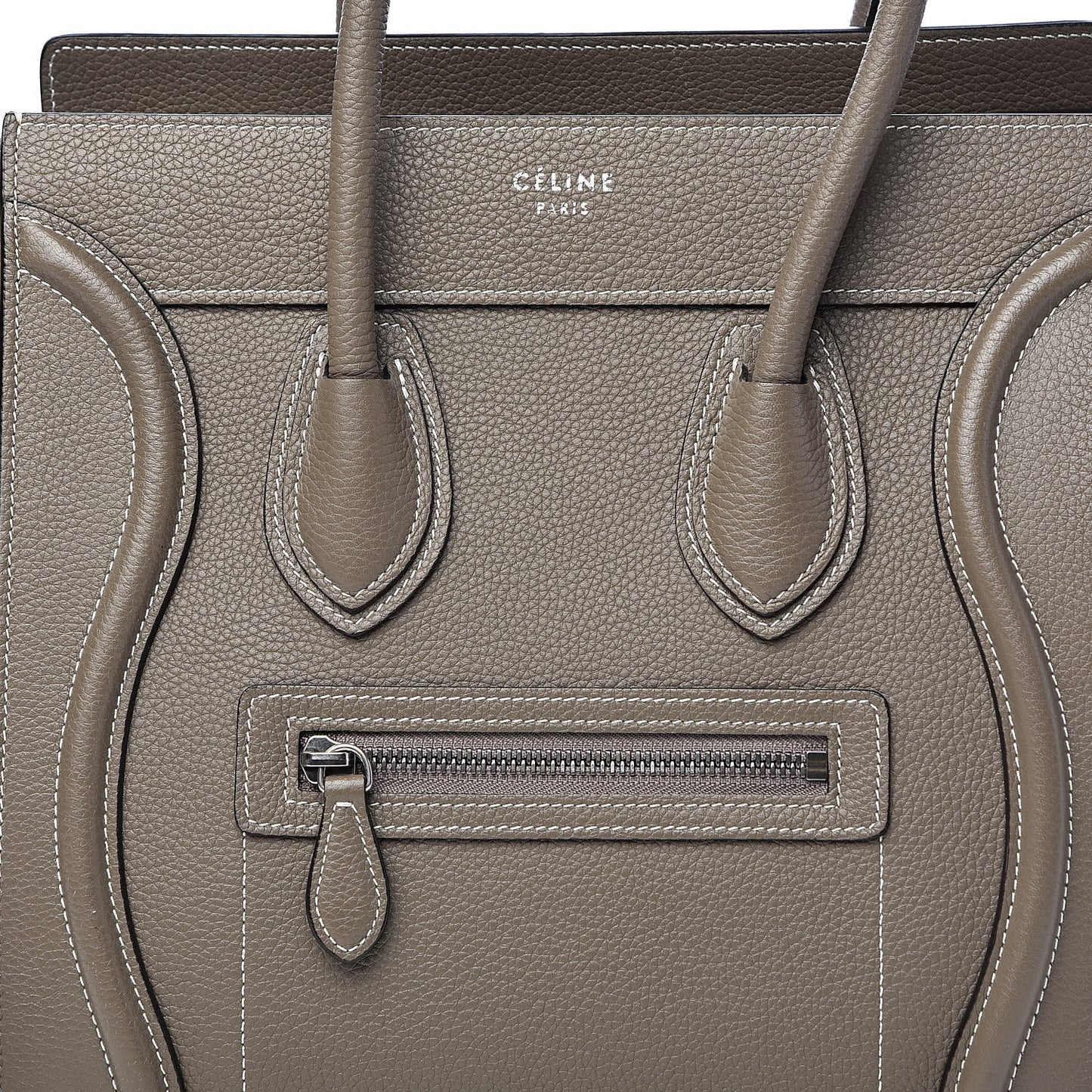 Drummed Calfskin Micro Luggage Souris