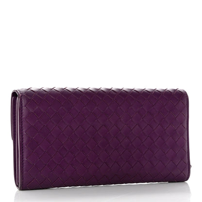 Bottega Veneta Nappa Intrecciato Continental Flap Wallet Peony 3 of 9
