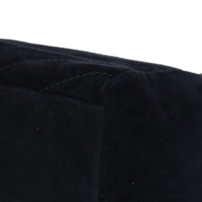 Saint Laurent Suede Chevron Monogram Small Nolita Black 8 of 8