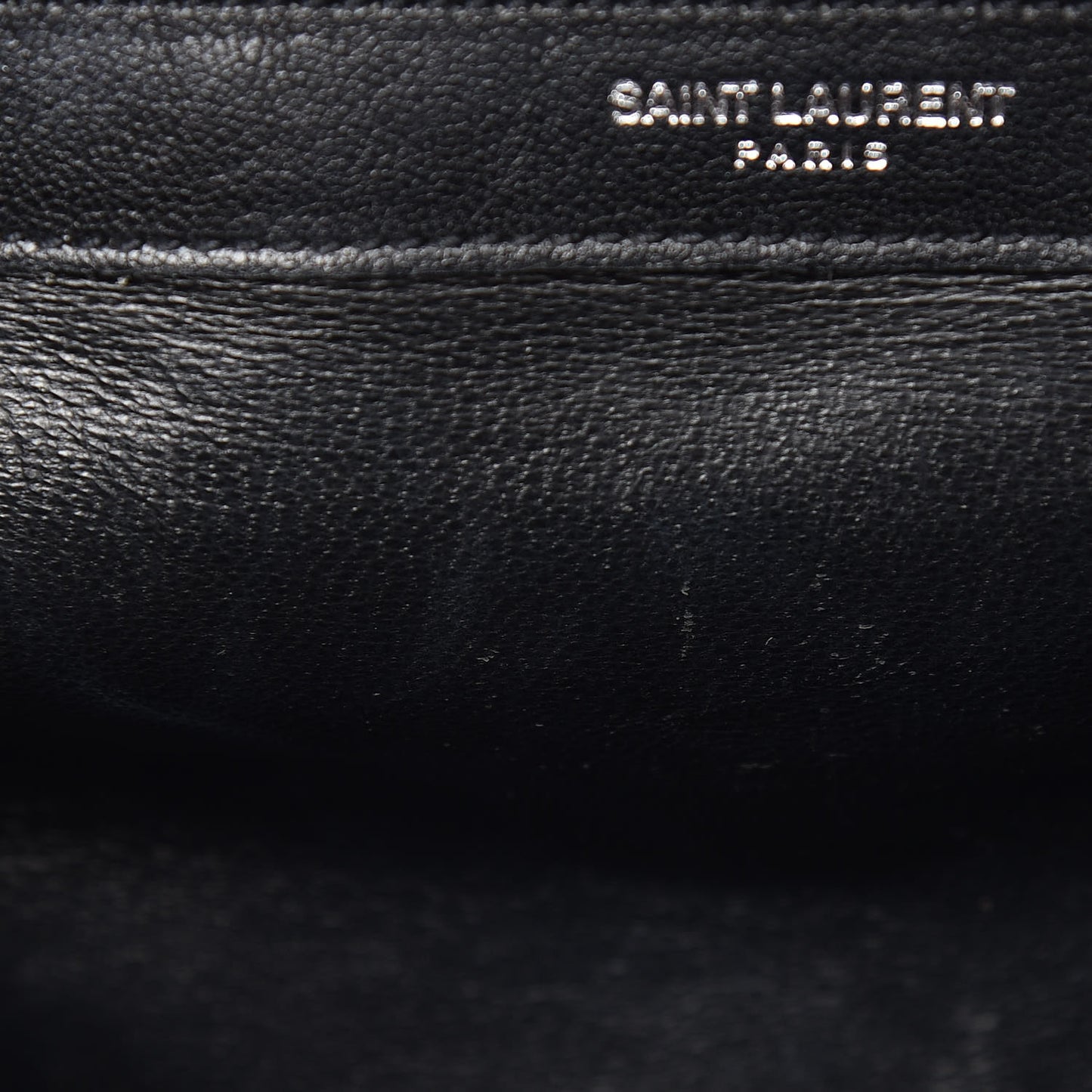 Sheepskin Matelasse Chevron Monogram Large College Satchel Black