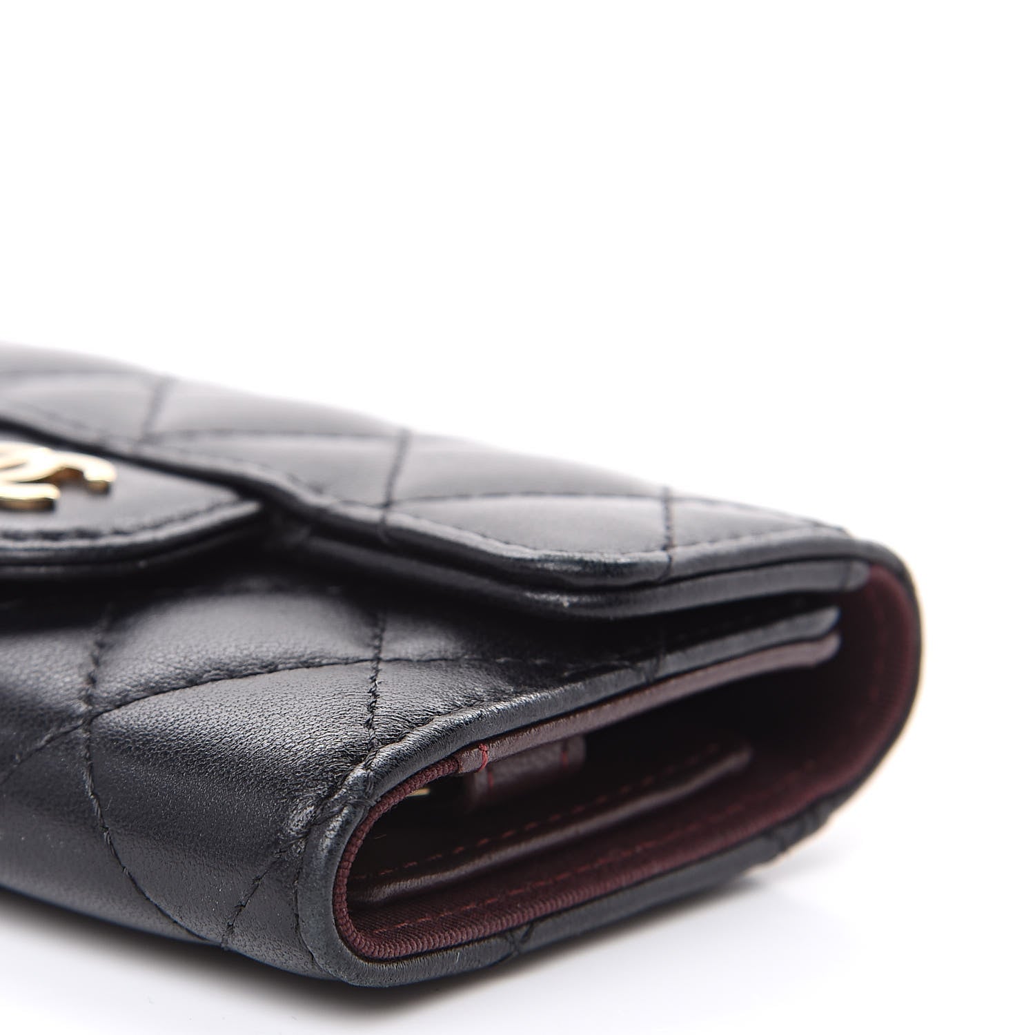 Chanel Lambskin Quilted 4 Key Holder Black 9 of 14