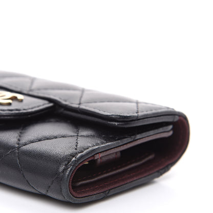 Chanel Lambskin Quilted 4 Key Holder Black 9 of 14