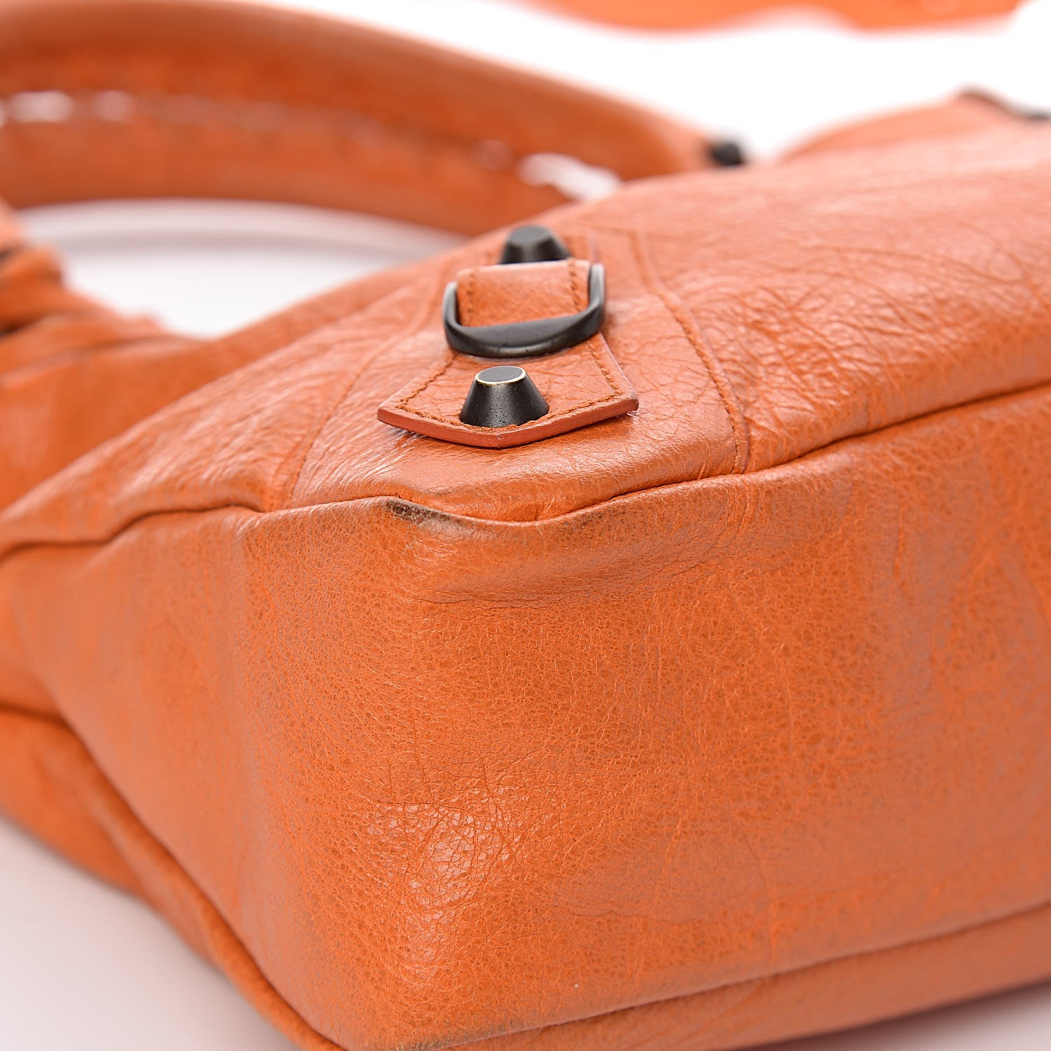 Balenciaga Agneau Classic Hardware Town Tangerine 14 of 18