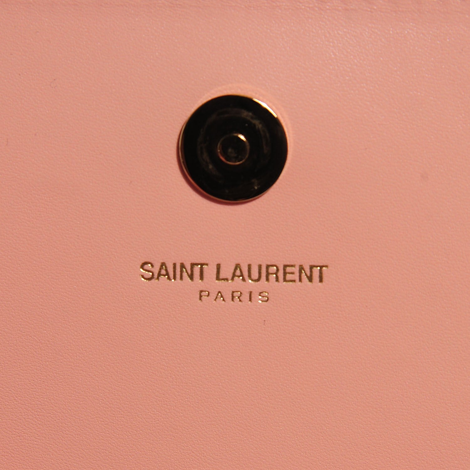 Saint Laurent Calfskin Classic Monogram Clutch Glossy Blush 6 of 8