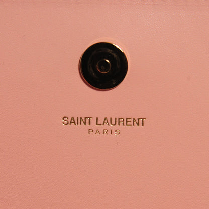 Saint Laurent Calfskin Classic Monogram Clutch Glossy Blush 6 of 8