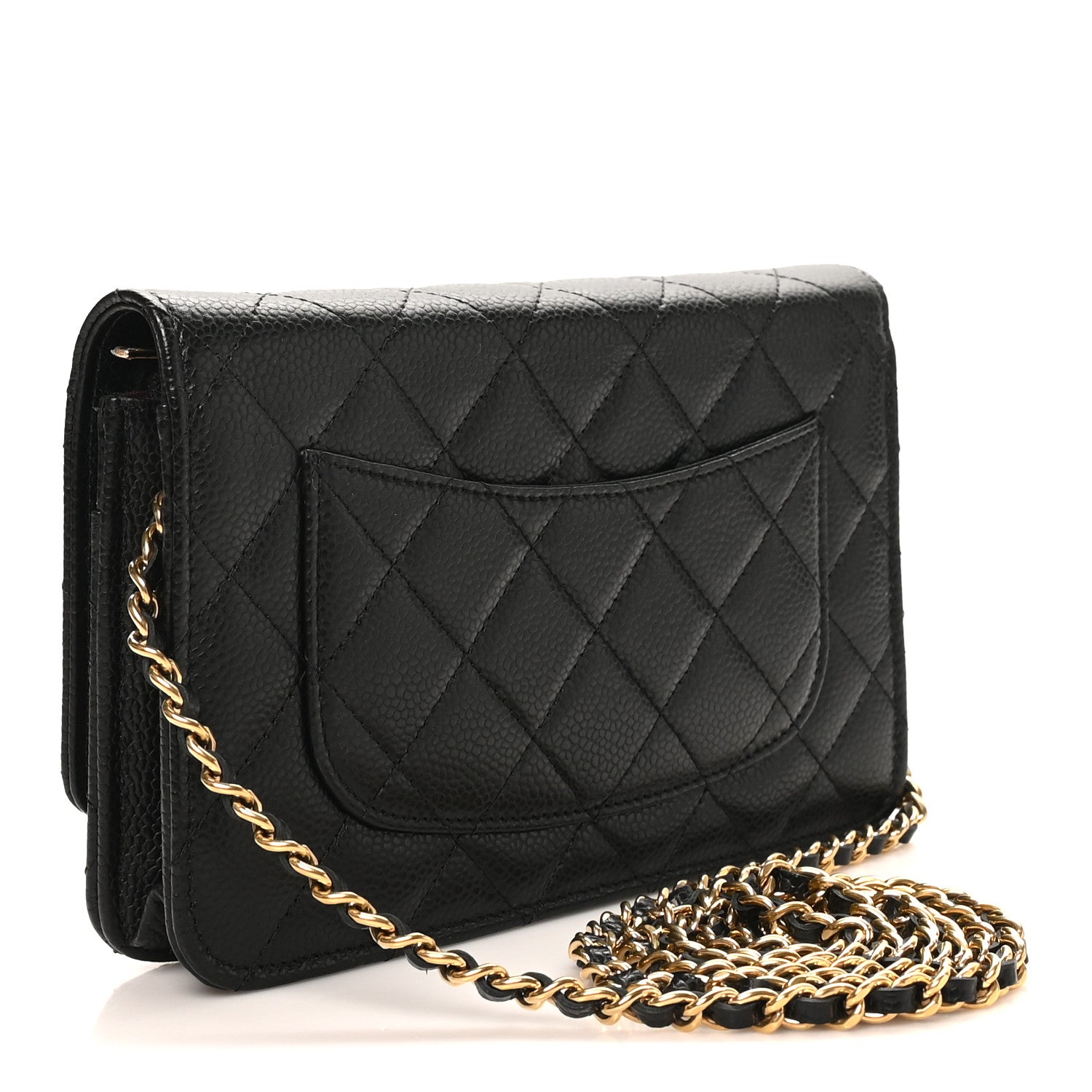 Chanel Caviar Quilted Wallet on Chain WOC Black 3 of 12