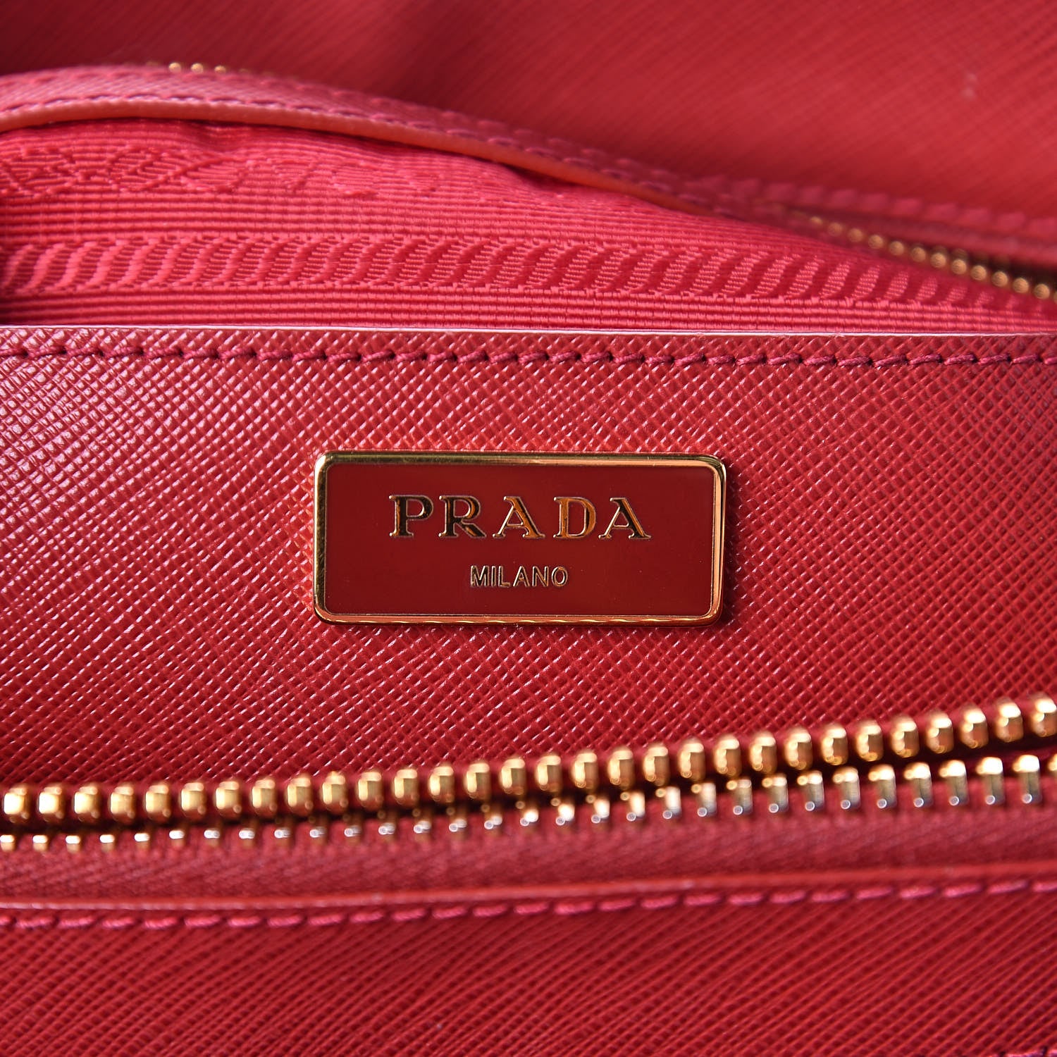 Prada Saffiano Lux Parabole Tote Fuoco 6 of 13