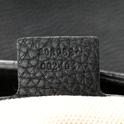 Gucci Pebbled Calfskin Studded Medium Soho Chain Shoulder Bag Black 7 of 10