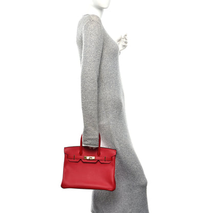 Hermes Epsom Birkin 30 Rouge Casaque 2 of 10
