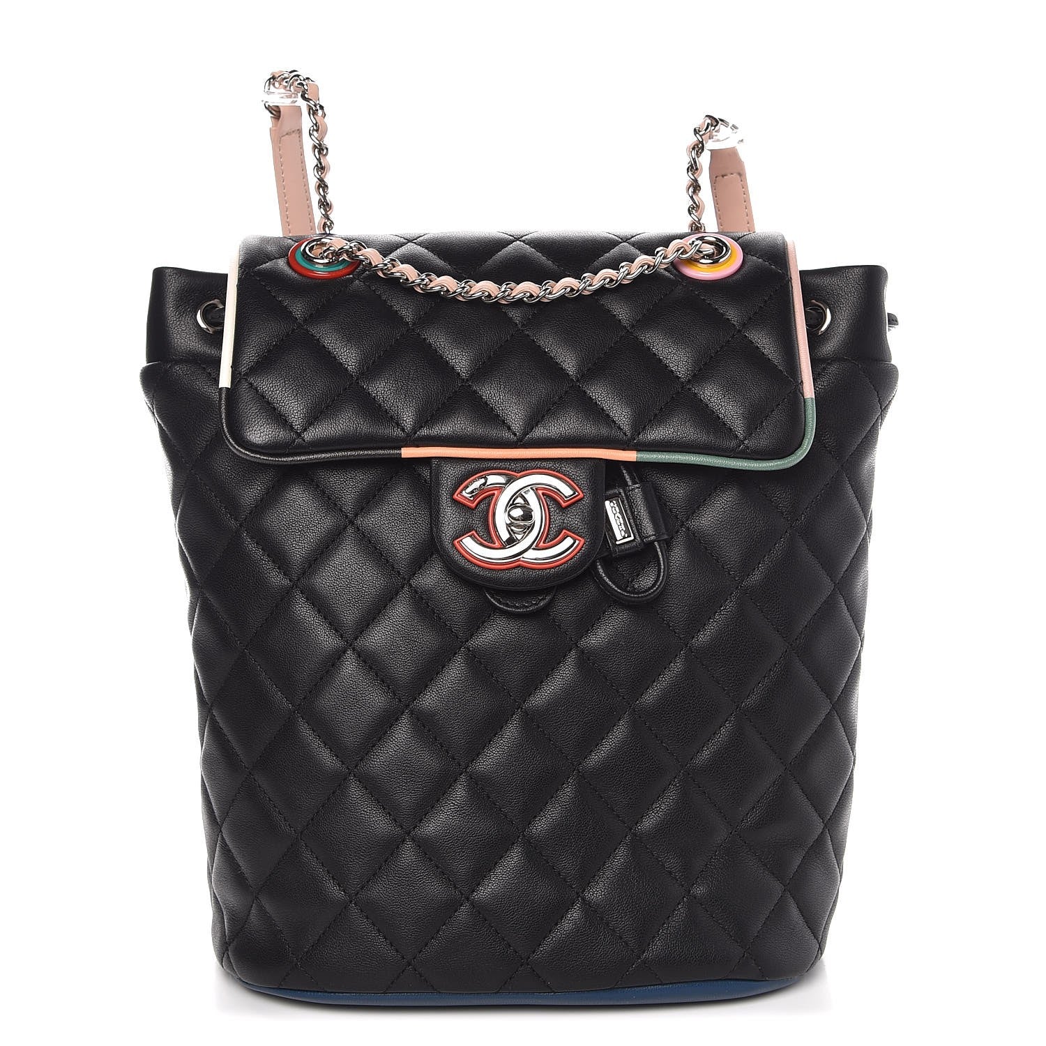 Chanel Lambskin Quilted Large Cuba Urban Spirit Backpack Black 1 of 8