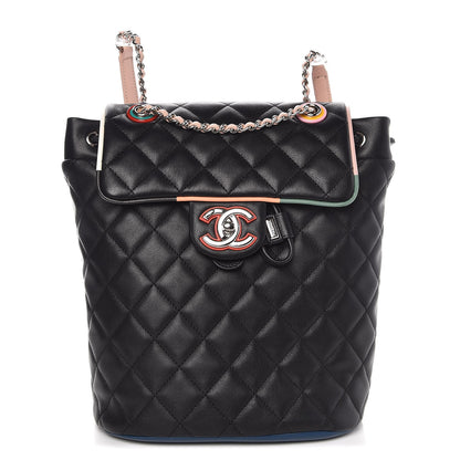 Chanel Lambskin Quilted Large Cuba Urban Spirit Backpack Black 1 of 8