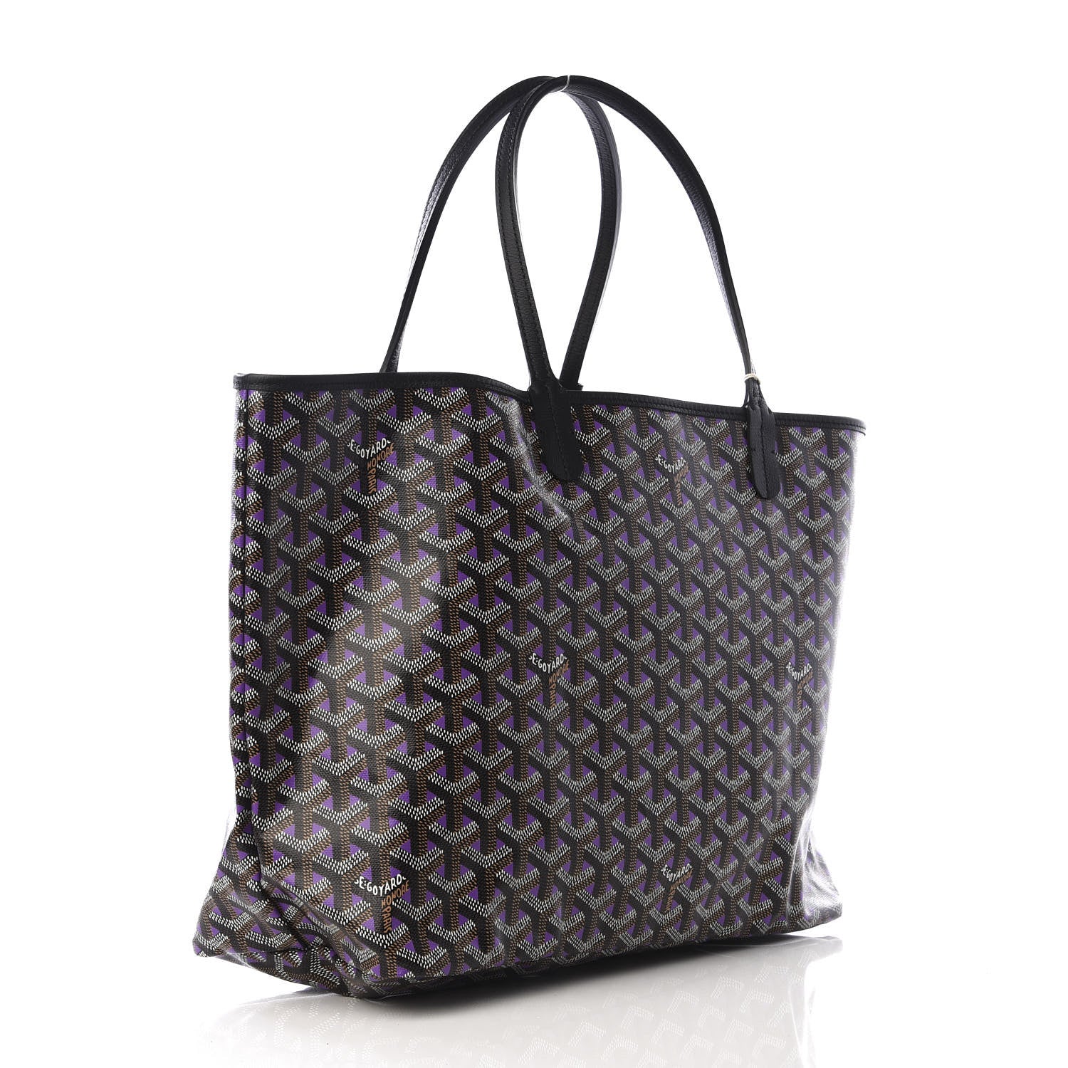 Goyard Goyardine Saint Louis Claire Voie PM Black Violet 3 of 8