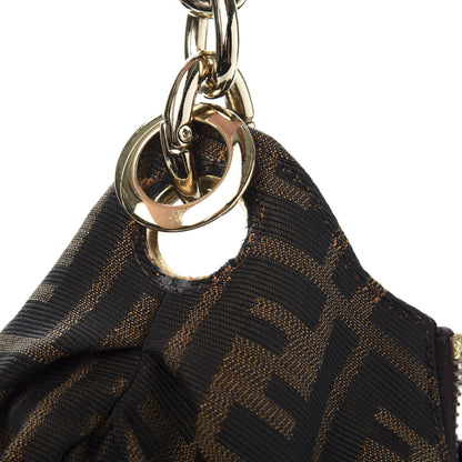 Fendi Zucca Patent Mia Hobo Tobacco 9 of 12