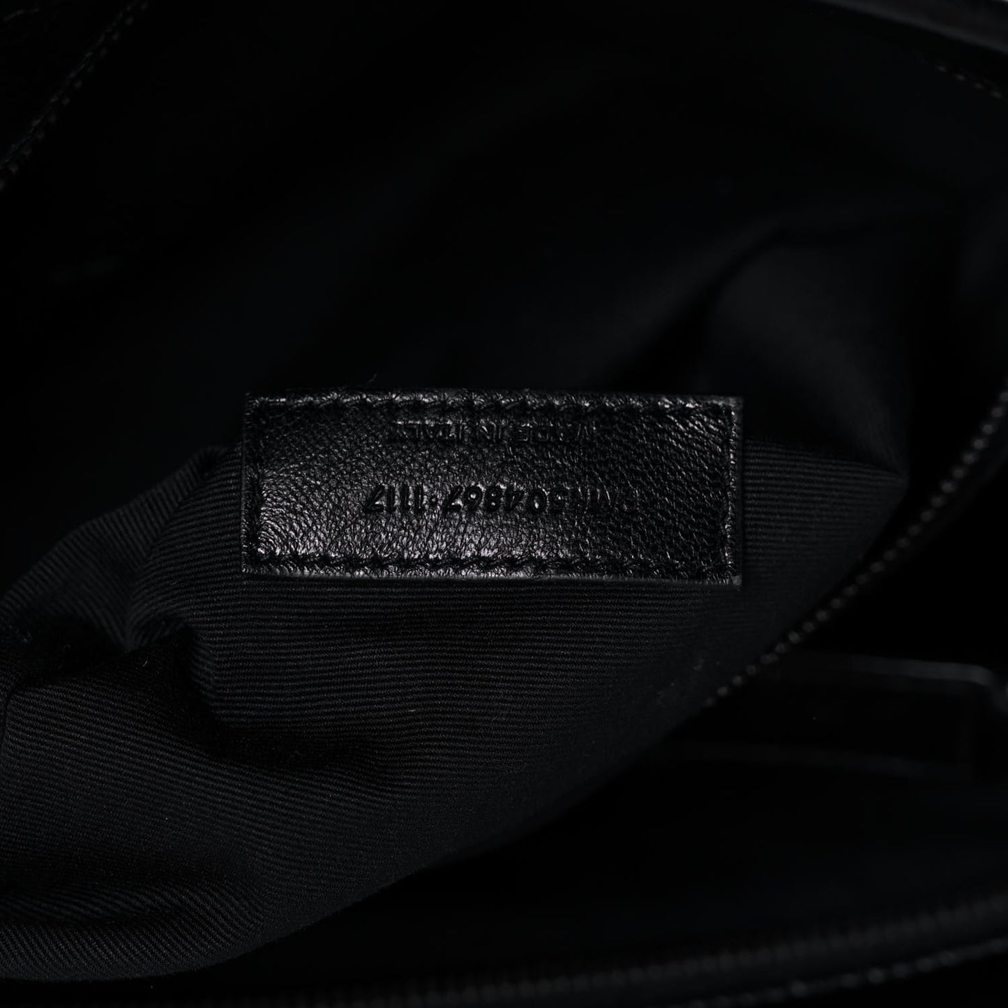 Crinkled Calfskin Matelasse Monogram Large Niki Shopping Tote Bag Black